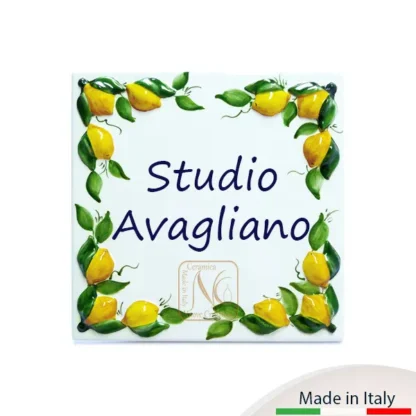 Placca artigianale cm.30x30